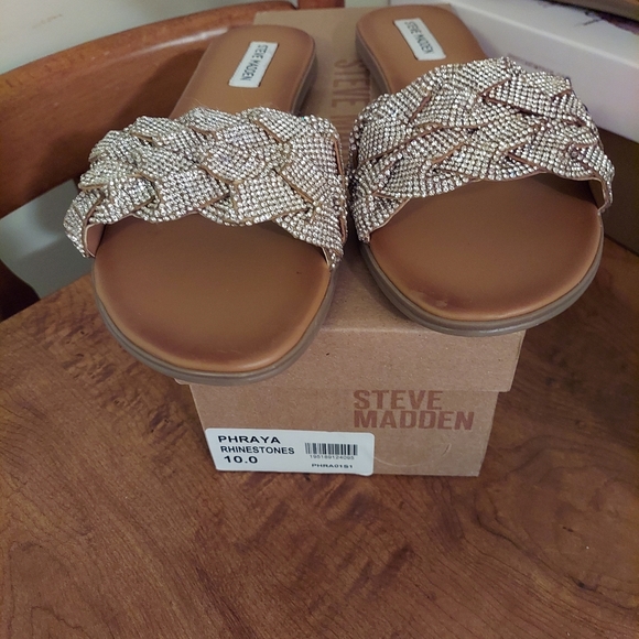 Steve Madden | Shoes | Steve Madden Rhinestone Sandals Size | Poshmark
